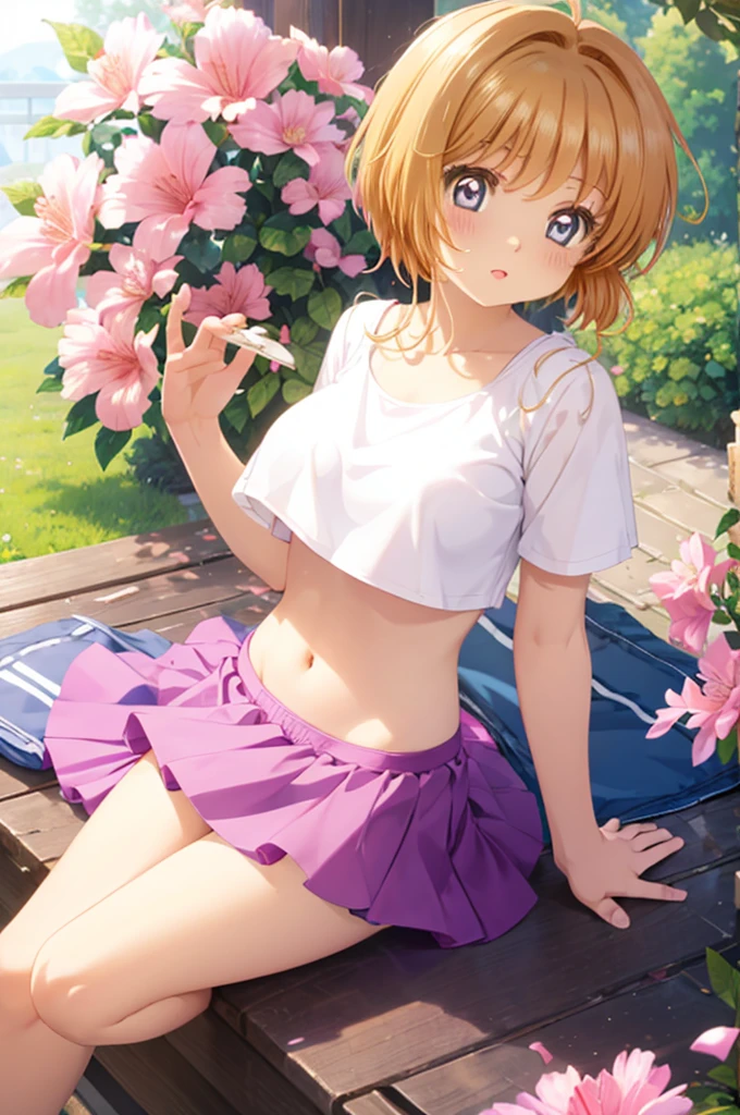 (tmasterpiece,best qualtiy),1girll,独奏,with short white hair,depth of fields,Focus on One Piece Nami cosplay,Role play Bloom,blossom flower;Bloom a faint smile,Smile side lace-up bikini bottoms,Lace-up bikini bow tie ,Bow tie Undressed,Undress weapons_Crossed,Cross your hands over your chest and spread your legs,spread their legs ,realisticlying,(realisticlying)