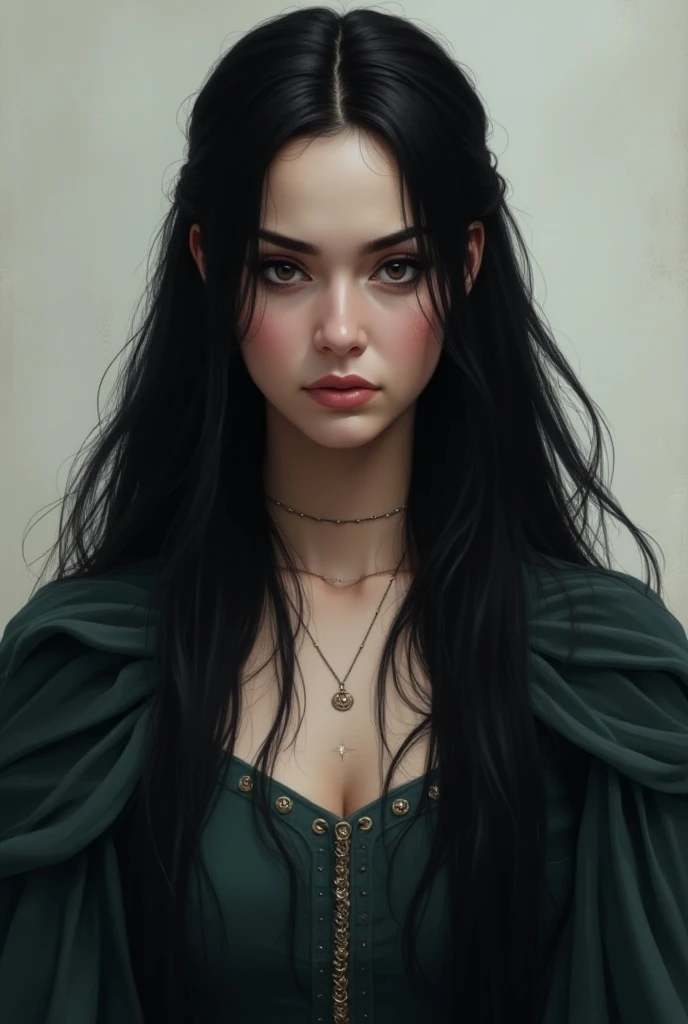 ((masterpiece:1.4 best quality:1.2))Zombie, black hair, psychedelic, spiral, vintage horror, dreadlocks, skulls, artwork portrait, adam hughes.