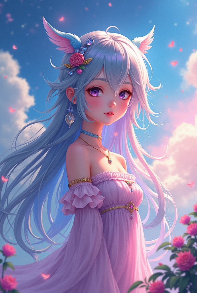 Once upon a moonlit night, in a land of dreams, there lived a little girl named Lily. Every night, as she closed her eyes, her imagination soared. In her dreams, she could fly among fluffy clouds and swim with mermaids in sparkling seas,Bright colors