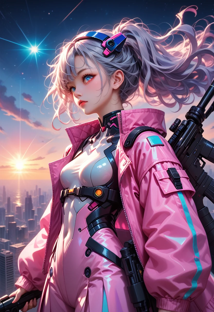 ((Surreal)) スナイパーライフルを持ったスーパーマリオブラザーズのセクシーなピーチ姫のmovieのような写真, Perfect Eyes, (Hair Ribbon:0.4), Pink Eyes,(((White bun hair))),(((Pink long hair))),(((Small breasts))),Striking a sexy pose while holding a sniper rifle, (A pink plastic sniper rifle with a 1up star on the side), Bowser&#39;s Castle action scene, Lava Ball,
35mm Photography, movie, Bokeh, Professional, 4K, Very detailed,  