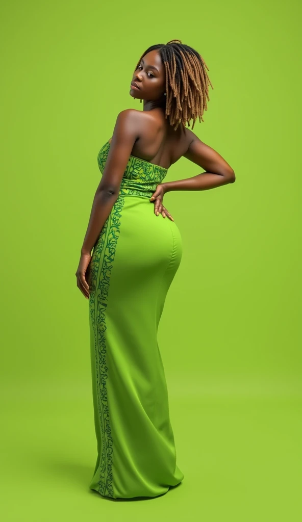 duas mulheres com vestidos verdes posando para uma foto em frente a uma parede de azulejos azuis e brancos, vestido verde de corpo inteiro, jayson tatum as mother mary, vestido de selva, vestindo apenas um manto verde, beyonce as the pope, Cabo Verde, com um manto verde, - Beyoncé as She-Hulk, vestido com um manto verde, vestindo verde e dourado elaborados