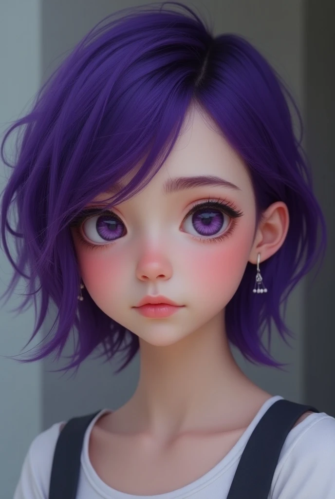 ((Hair color is purple : 1.3)), Her hairstyle is a bun(Chignon)A very large ribbon is tied to。When you remove the ribbon, your hair is long.。
With piercing eyes、The pupils may be dilated。
Tall and stylish、Being beautiful is admired by the same sex.、Even my grandpa is in love with me.。