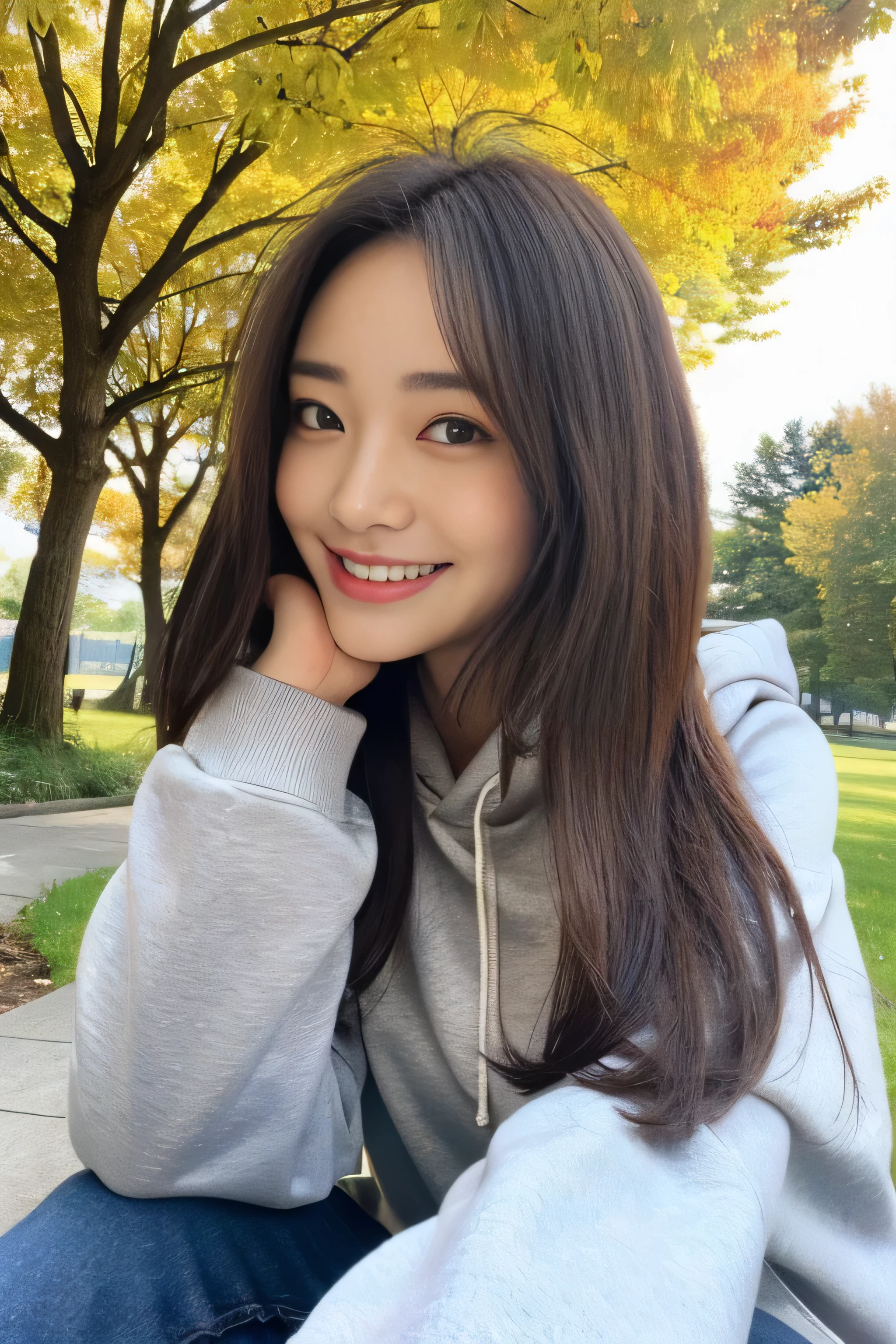 woman 29, full body, cute, ultra-detailed human face, long dark hair, fringe, ultra-detailed brown eyes, ultra-detailed teeth, white teeth, wearing a hoodie, it's snowing, mountains, amazing fine detail, Canon 5DM4, film stock photograph, f1.6 lens, lifelike texture, unreal engine, photorealist, real life