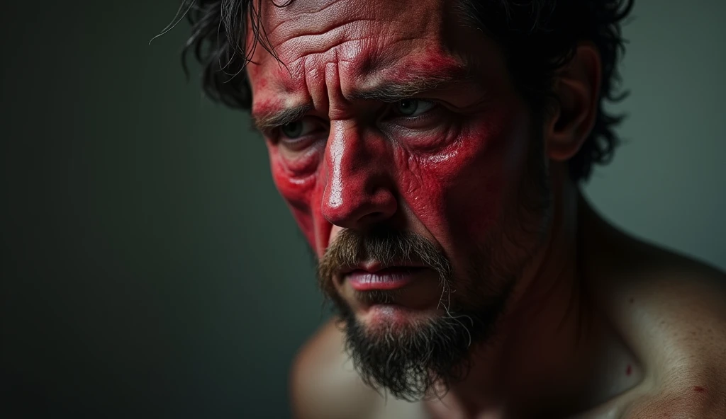 photo of a lean bearded man celebrating, cinematic, epic, gloomy, contrast, photo realistic, cinematic shot, blue ray grab, colour graded, red camera, hyper detailed, photo realistic, professional lighting, smoky, bright, moody, 35mm, chaos,