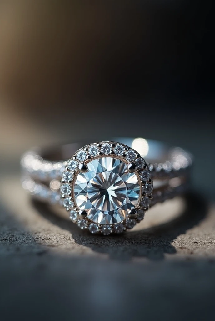 Beautiful diamond ring，Stylish minimalist style，Thin rings with patterns，detailed detail，Take photos of accessories，nmasterpiece，with rich details，with rich details，The details are incredible，真实感，UltraHighResolution