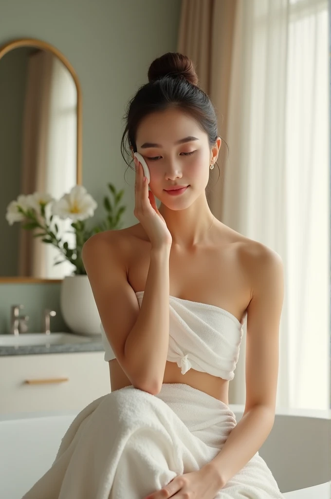 tmasterpiece,best qualtiy,(realisticlying,photo-realistic:1.37),8k,an extremely delicate and beautiful,astounding,finedetail,offcial art,(perfect female shape),full bodyesbian,No clothing,nakeness,White skin of the,Realistic skin material,moderately sized breasts,no clothes are worn