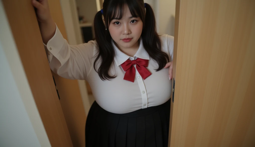 Vety fat school girl , ,  very obese , very big body , 