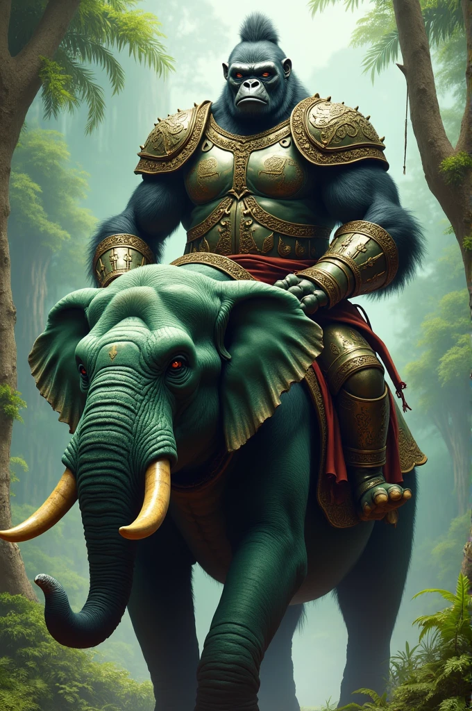 Male arab warrior, medivial, black short balaclava, black bandage, black clothes, thin waist, skinny body, femboy, light skin, makeup, black eyeliner, big eyelashes, black eyeshadow, metal choker,  light tanned skin, (rides a black elephant, big red-eyed elephant)