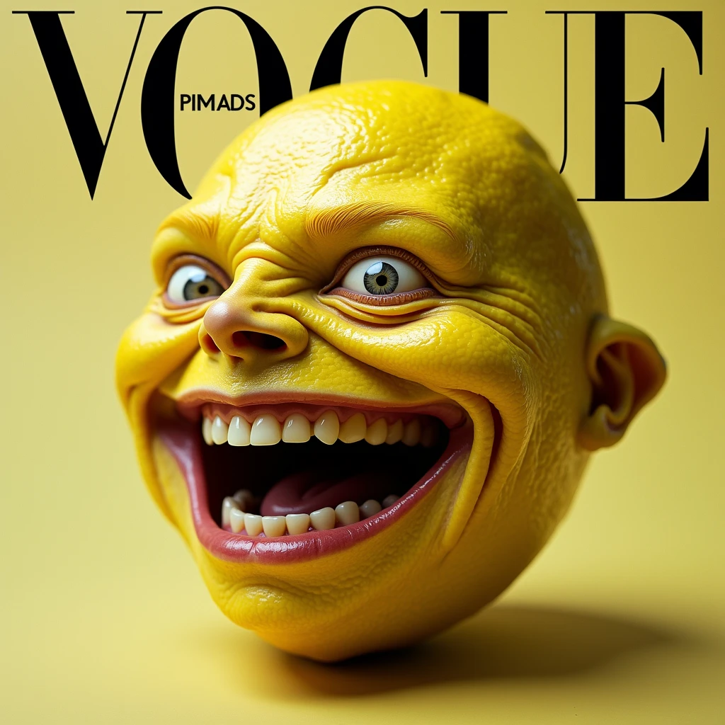 a portrait of a sad clown, a magazine cover