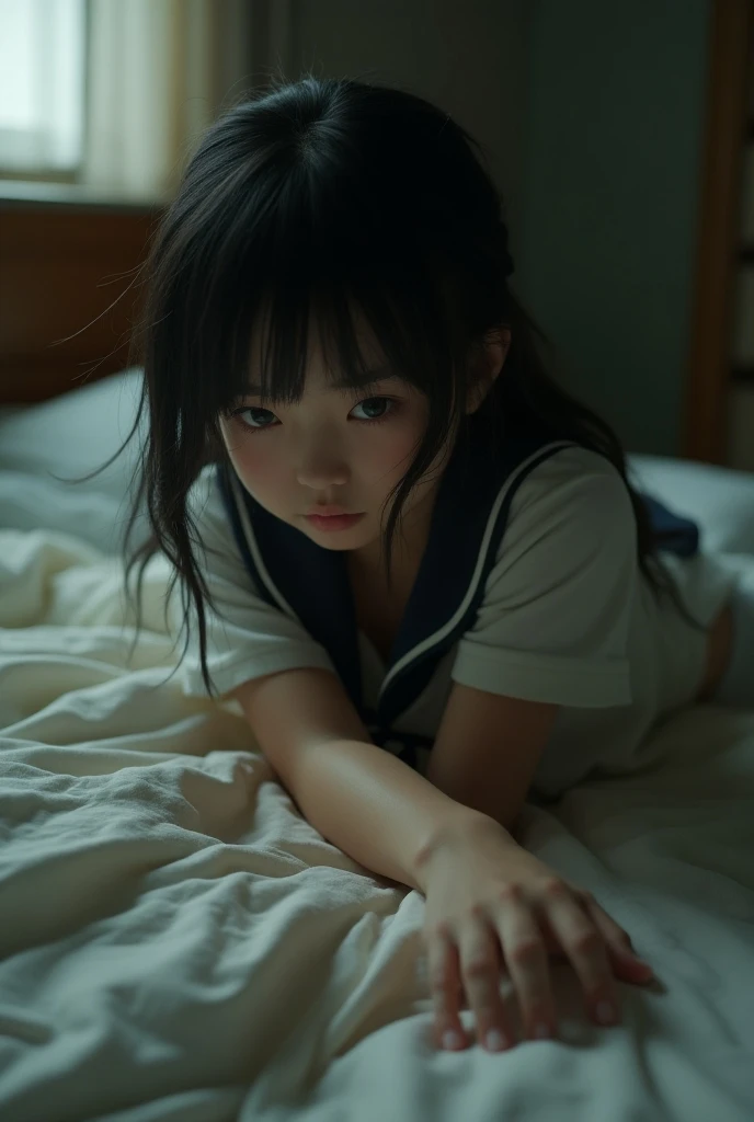 One girl (Sunaookami shiroko_blue archive), HD, highres, masterpiece.