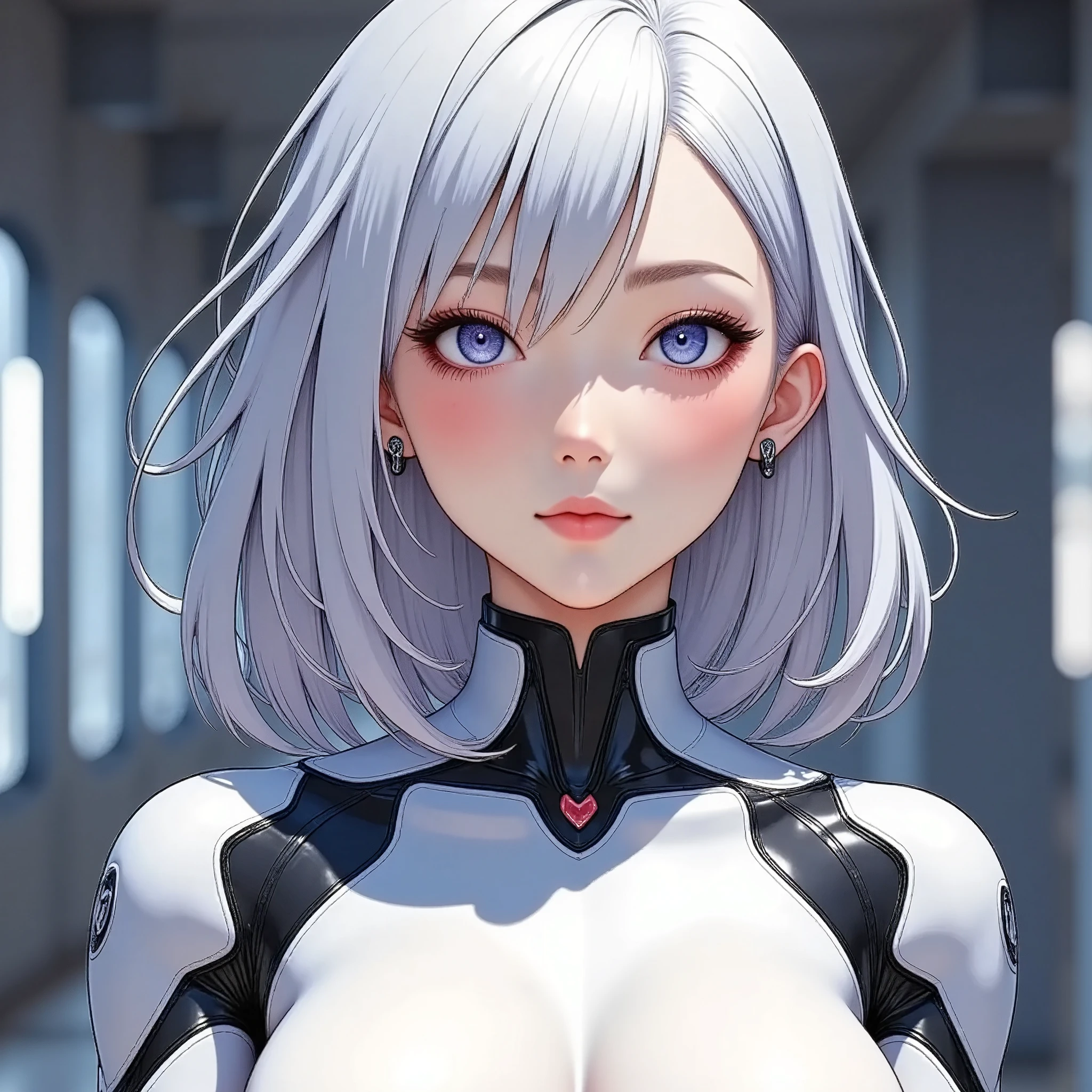 (masterpiece:1.2,Outstanding quality,Milonish, Cinematic Experience,Super detailed), best illustration,8k,wallpaper,( cyberpunk :2.0)(Semi-realistic female android design:2.0),( face up :2.0),( super sexy:2.0),(Beautiful and shining eyes:2.0),( detailed skin texture from fingertip correction:2.0),(smile:2.0)