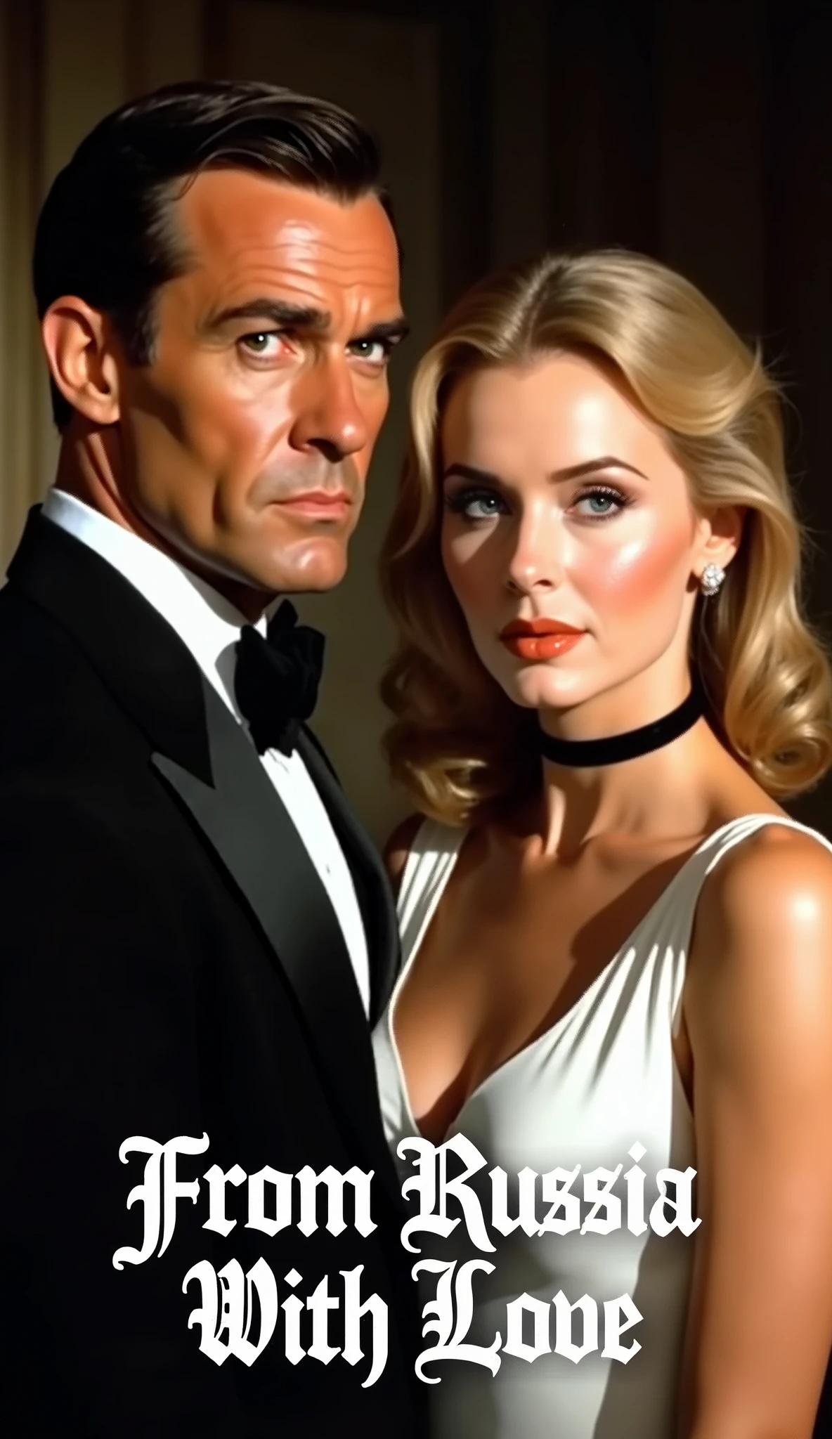 Smiling man in a black suit:There&#39;s another man staring behind that man..,cold war,The conflict beneath the smile,On the surface we get along fine、express it in your heart, recognize each other as enemies.,movie poster,nice,James Bond,masterpiece,Award-winning work,,Snazzy,british movies,beautiful light and shadow,Man in the shade
