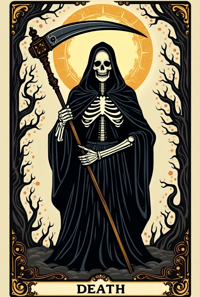 Crias playing card de tarot, skullish, dark, souls, playing card, Number 12, enforcing, rope in the neck, skullish,cavern, hanging on a tree