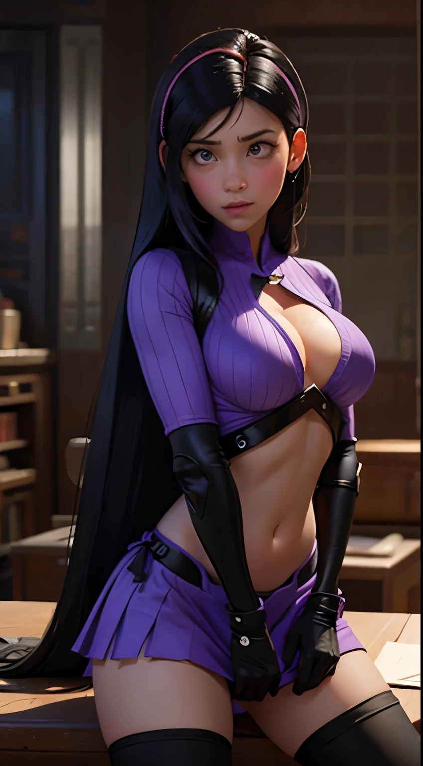 Violeta Parr is very hot. busty. cutout. production
