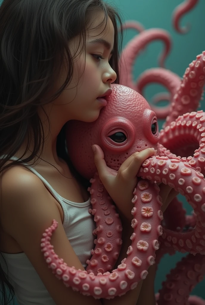 galaxy environment, caprichoso, A small octopus in a magical jar of unviable dream, 8k, Vivid, ultra detalis | | | | |, color lighting, fotografia surreal, retrato