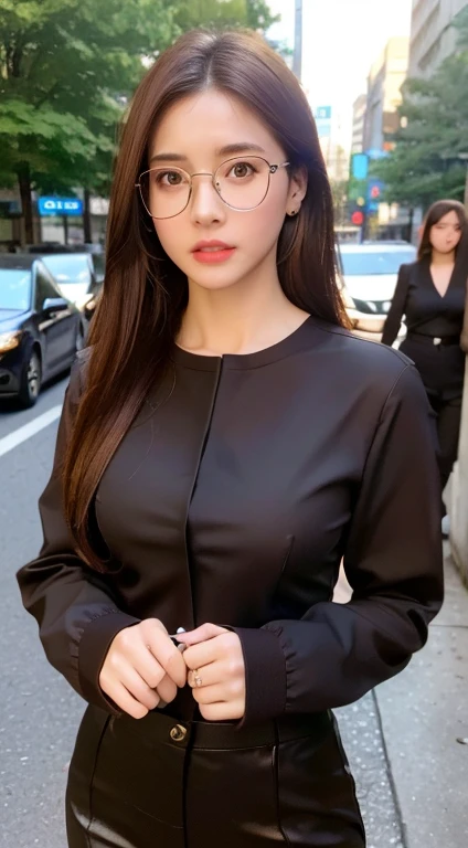 ((Best Quality, 8K, masutepiece:1.3)), Focus:1.2, ((High Proportion Realistic Breasts, Realistic big breasts):1.4), Slender body, (entire body visible: 1.5), Perfect Body Beauty: 1.4, Buttocks: 1.2, ((Layered Haircut, Beautiful breasts: 1.2)), (Wet clothes: 1.1) , (Rain, Street:1.3), Black Tight Bra (Transparent), Black tight panties (Transparent), Highly detailed face and skin texture, Fine eyes, Double eyelids, Whitened skin, Long hair, Smile Face、Evil Nun、Dark Necromancer、Succubus、Devil's Daughter、Umi Shinonome、Bat Wings,(((Demon Horns)))、 ((((Huge glasses, Otaku Glasses, thick glasses, Round glasses)))),(((Colossal tits)))、(Devil's Tail)、(red eyes glowing:1.6)、red eyes make up very sharp and detailed, The eyes are very well made up, ((Red Eye:1.0)),intricate tattoos, demonic intricate tattoos, thigh tattoos, body tattoos, masterpiece、The most beautiful face、a baby face、Charming smile、plump beautiful red lips、Muscular seductive body、The enchanting body of the devil、devil style、Seductive Black Magic Costume、(((A shiny red snake is wrapped around her body)))、The long-haired、Braids、Black hair、Ponytail distortion、, Ponytail with a bow tied at the back of the hair, Beautiful expression、Body Up、Large breasts emphasis、Bust, Super tight breasts, Breast augmentation surgery, The breasts are very big and round and round,Toned waist、Wide buttocks、 lowkey, cowboy lens, (Black Phoenix Dress: 1.0), devil crown, Red sparkling gemstone necklace、Jewelry Gwise, wearing black mesh socks,wearing a thin red and black robe, Hands pull the straps to expose sexy breasts, Protagonist Close-up, nffsw, nffsw, Meet beautiful girls, Look at the girl's body,