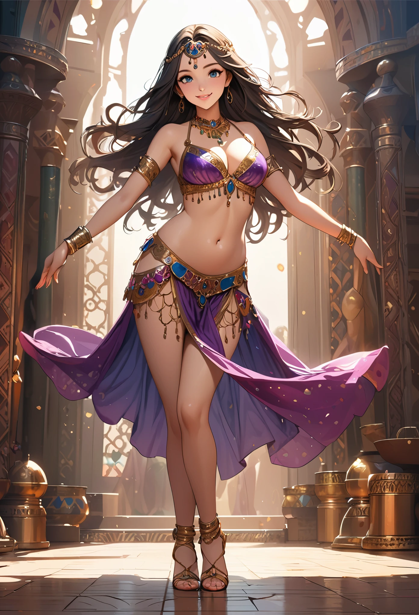 A woman plays solo beauty (A mature beauty around 30 years old) Bumpy posture, Seductive face, Meticulous facial portrayal, vivid expression, Delicate facial features, Flowers(flower sea)Dance in the dance Enchanting dance ((Crazy dance)(Classical dance)(Amazing dance)(tango)(GB dance))Beautiful posture, Full of vitality, Soaring backflip spin, Beautiful legs, Beautiful feet, Ankle ring, Amazing dance (Grab a gorgeous flower with one hand) Fashion women's clothing((long skirt)(short skirt)(kaftan)(blouse)(long trousers)(shorter pants)(vest)(Harnes)(Shawl)(Collar)(onesie)) Bare back ,Bare buttocks, 8K HD masterpiece, Highest quality, Crazy details, high resolution, Background flight( Valley Creek) Rich pictures Official aesthetic Court-level art Full body shot