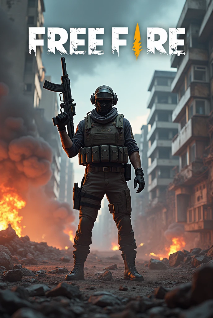 A man in military uniform stands in a city, in a post apocalyptic city, realistic apocalyptic war scene, Urban Warfare, apocalyptic city backround, police state, ( illuminations ) 8 k'', riot in a cyberpunk city, Dystopian digital art, Armageddon 8K, apocalyptic 8 k, destroyed city in background, apocalyptic city, warzone background