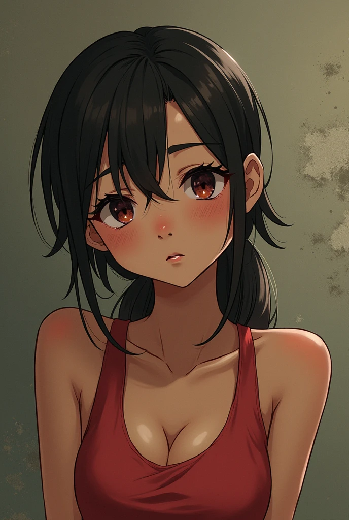 simple background、(masterpiece、top-quality:1.2)、((facing front:1.2))、With bangs、Longhaire、infp young woman、((The upper part of the body:1.2))、Promotional Art、offcial art、(show breast)、(Exposing breasts)、(Expose nipple)、undergarment、Wearing a bra、(Small:1.8)、teats、NSFW