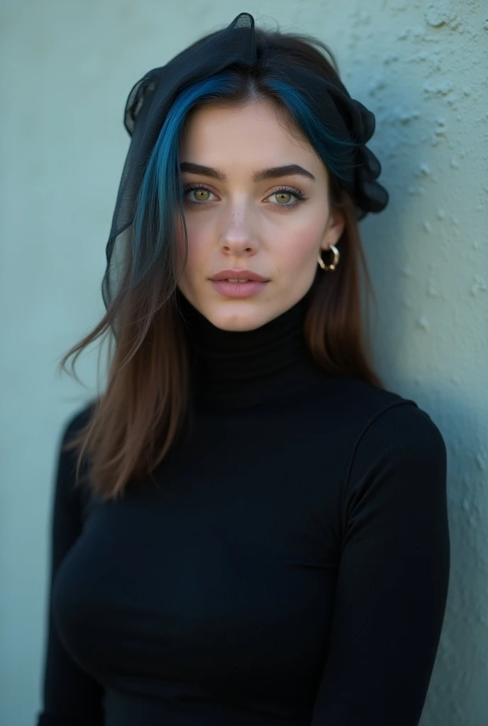 (1 lady), (Best quality at best:1.4), (ultra - detailed), (extremely detailed CG unified 16k), A Beautiful Woman with Perfect Figure: 1.4, Sharp Focus: 1.2, very detailed, High-definition RAW color photo, professional photoshooting, amazing face and eyes, cosmetics, (amazingly beautiful girl), ((frederica bernkastel)), ((black and white lingerie set, black and white stockings)), standing, sexyposture，(Stylish urban landscape, day light), (look from down), realistic cinematic face, head to feet long wide zoomed out view, full body long view, photorealistic, ((realistic natural purple hair style, purple eyes, long hair)), gorgeous, extremely beautiful face, perfect model beauty, pout mouth, Highly Detailed Face and Skin Texture, Detailed Eyes, Double Eyelids, Big Breasts, Smile, cleavages, western, (masterpiece), best quality, high resolution, extremely detailed, blurred background, depth of field, cinematic lighting, amazing legs, high heels, clear and well-cared skin, athletic, big proportions body, looking at viewer