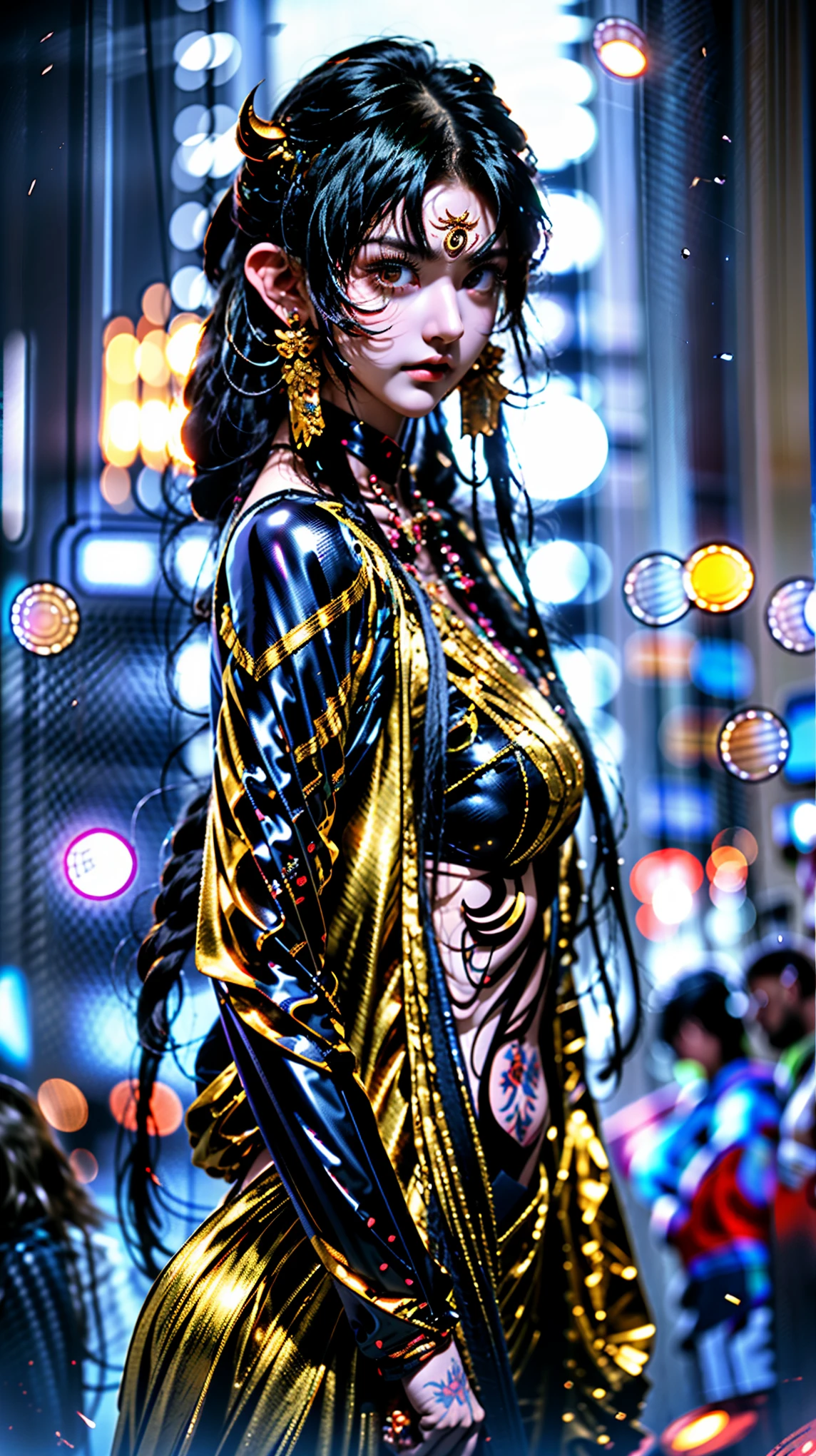 绘制一幅超级广horn、} The multiverse brings together a super carnival ，Cinematic lens， Showcases six fairy monsters from the three realms of the multiverse(Queen's group ：1.5)female，Bringing together the Super Carnival 。Detail requirements： Using Master Compositions 、 exquisite layer structure 、Magic creative elements combined with ， ultimate clarity ，360度无死horn立体展示超多要素景色和超多人物。 The scene contains Chinese 、Western、Dress、Casual Clothes、、Warframe、 The scene layout uses geometric shapes to divide 。horn色具有英female内心和圣者知性美， Combining the characteristics of various myths and legends :(horn、nail、hoof、Wings、Feather、Tentacles、scale、fur、Anti-joint、Chitinous carapace、Pattern、Tattoo、Unique Yokai Items ：1.5)。展现horn色热烈的肢体艺术动作， Extraordinary Sexual Tension 、 devil figure 、 explosion curve 、Prominent sexual characteristics，(Extra-large chest ：1.5) with narrowed ribs and a slim waist，Electric butt jiao cross 。 the epic of super depth of field Realistic reality map ， Dynamically distributed material ， exquisite combination 。Assembly( More than 9 bits :2)独特形态和魔力的史诗级女皇horn色:( Centaur and Half Man and Half Horse 、星际Warframe与高达和魔像、 Fire and Phoenix 、 Fishman and Kraken 、 Catwoman and Sphinx 、 Fairy and Demon Dragon 、 elves and beauty Sha 、 to show real and sexy 、 Titan and Giants 、 Golden Ape and Snow Demon 、 Minotaur and Troll )。  with unique forms and magic in the three realms of the multiverse ，Add a sense of fashion。horn色服装使用高级面料， Showcasing elegant and confident manners 。horn色使用多种姿势， such as spinning 、Outreach、 kneeling, etc. ， showing dynamic beauty 。 Inspired by Onlyfans 、 Social Media such as TikTok ， Advanced brush tools using MindJourney and Stable Deffunsion 、 model library 、Material Texture Pack、 Advanced tools such as motion capture 。 The drawing is based on :(Reality、Super complex、 superdetail)、 rich in color、super sharpen， to output the highest quality images 。 creates a diverse monster hot mom image that goes beyond traditional definitions ， concentrates computing power to show high-quality （Flirtatious and sexy ）。