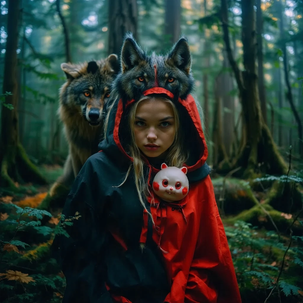  Vasilyevich Marlow Red Riding Hood!  Surreal dreams .
 It's a wolf screwing me ,  I don't do it for money , and out of love ...  out of love of drugs . 
 It's me a teenage prostitute ,  that will give you ...  will give you in your mouth ...  because I have a penis .
 Surreal dreams .