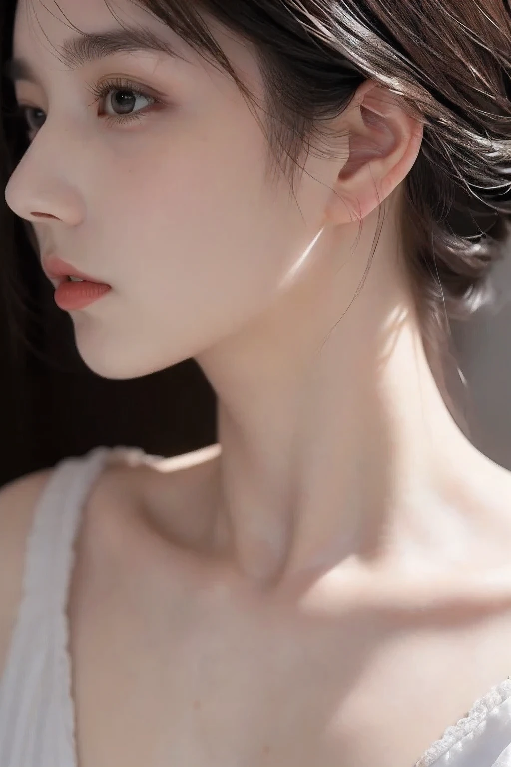 Masterpiece, 8K,
(Beautiful neck:1.5), (Neck only view:1.8),(Closeup:1.5), (Zoom:1.8),(detailed skin:1.5)