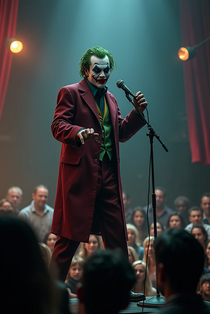 Make like the chairs in an auditorium full of random people sitting and the joker somewhere, so that you can&#39;t notice it