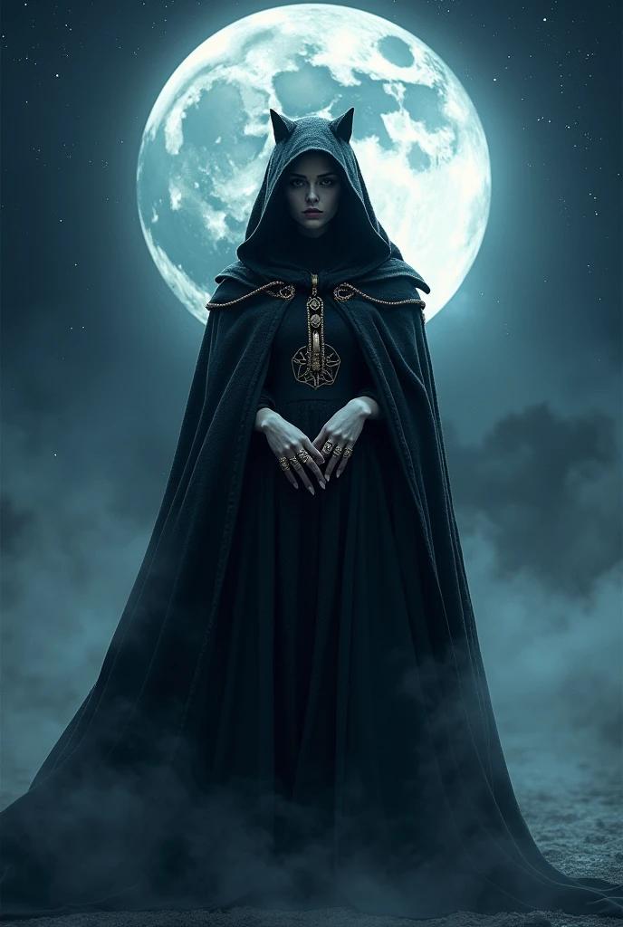 (highest quality,4K,8k,High resolution,masterpiece:1.2),Very detailed,(Realistic,photoRealistic,photo-Realistic:1.37), Close-up of a woman with dark hair and a black dress, Dark Eyes,an ominous笑顔,((((Glasses))))、((((big sapphire necklace))))、Evil Aura,Burning Flames,Soul Corruption,Dark Shadows,an ominous雰囲気,Strange symbols,Cursed Land,Eternal Darkness,Unforgettable Exists,Intimidating person,Grotesque features,Horror Scene,twisted reality,Scary atmosphere,A wonderful work of art,Evil Unleashed,Supernatural horror,Spooky art,nightmare fuel,Terrifyingly clear,Abstract fear,Terrifyingly beautiful,masterpiece,Fear incarnate,Shadow Chaos,Exists,to be born々Shii Darkness,in style of Dark Fantasy Art, Dark Fantasy Art, Beautiful and elegant queen of darkness, Dark Fantasy Art, fantasy dark art, Dark fantasy digital art, Gothic fantasy art, Gothic Dark Maiden, Detailed Texture,Spooky creatures,an ominous雰囲気,Mythical,Space horror,darkness,Mysterious,Dark aesthetic,Fog Background,Eyes of another world,Ancient Gods々々々々, Powerful wizard, MysteriousStanding in the woods. Flowing robes decorated with symbols, Arms stretched out, Powerful,Tentacles,Pitch black blackness,Majestic,Unfathomable depth,nightmare,The Exists of the universe,an ominousExists,seeping darknesss,Secrets of the Universe, (Spooky atmosphere), (((Dramatic Shadows), (Dynamic pose), ((Artistically expressed)), ((charm), (Gothic), (Mysterious Setting), (Moody color palette), (Skillfully drawn), (sense of unease), (Intricate details), (an ominous smile), (an ominous), (charm eyes), (Horror elements), (charm composition), (Impressive anatomy),(Striking contrast))), (Interesting character designs)、Dark Fantasy Portrait, Portrait of the Dark Goddess,