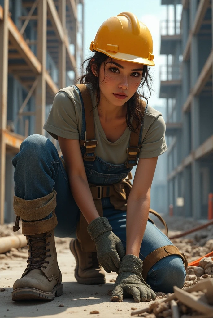 RAW photo, DSLR BREAK portrait of full body a cute woman as a construction worker,
detailed, sunrays, sunlight, cinematic lighting, professional colorgraded