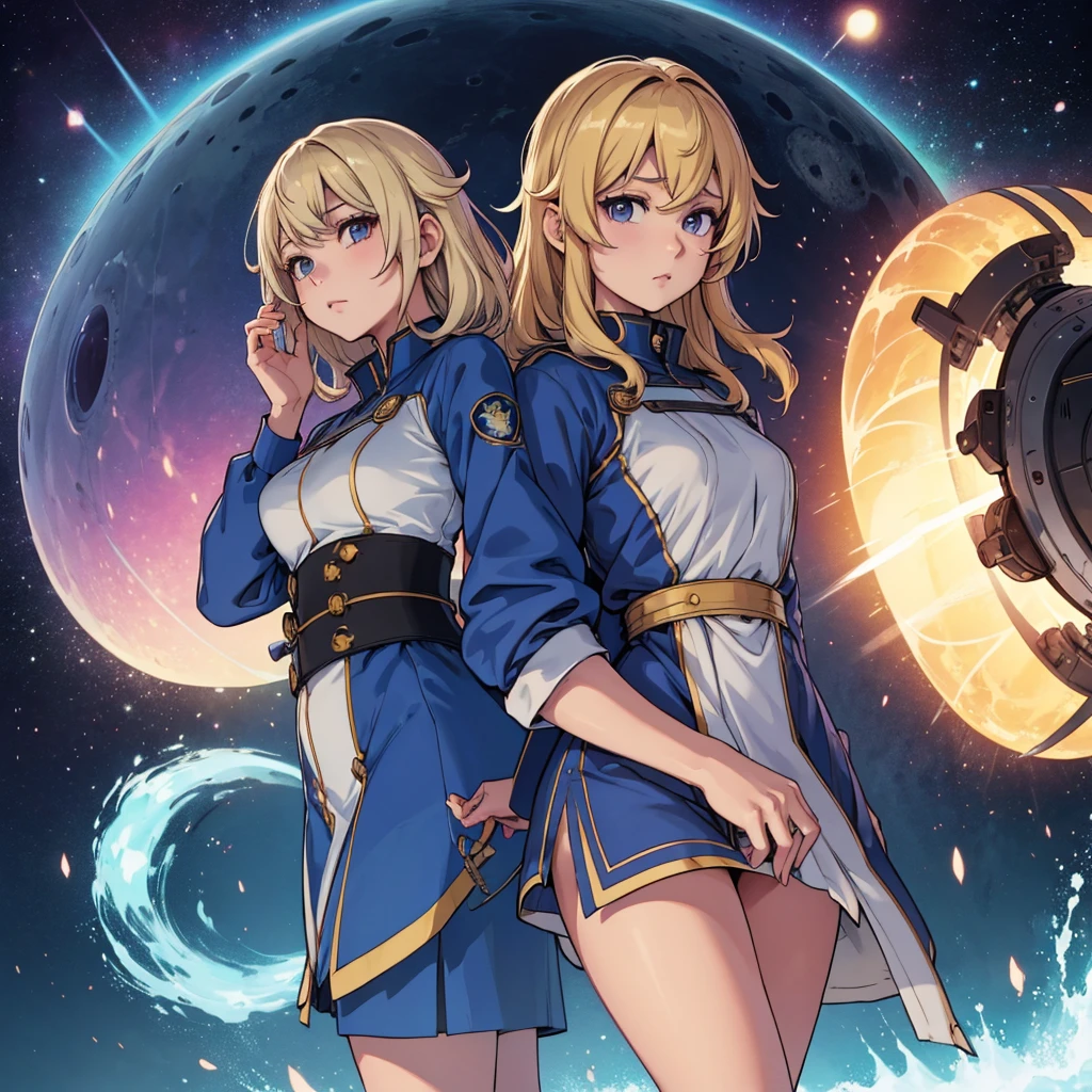 ((multiple girls:1.3)), ((moe style:1.3)), ((cowboy suit:1.3)), ((cool pose:1.3)), ((revolver:1.3)), ((space station:1.3)), ((large breasts:1.3)), ((centerfold:1.3)), ((extremely feminine:1.3)), perfect hands, ((perfect face)), ((extremely cute:1.3)), ((masterpiece)), ((8k)), ((best quality)), ((beautiful)), ((extremely detailed:1.3)) , ((absurdres)), AddXL, ((score_9:1.3)), ((score_8_up:1.3)), ((score_7_up:1.3)),

