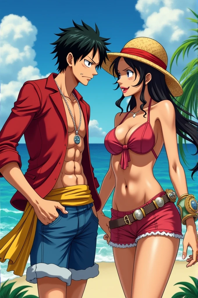 Luffy from One Piece with a friend
