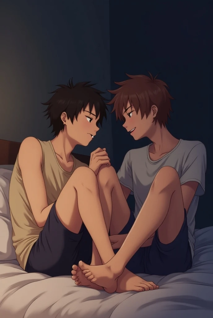 creation,,(HDR:1.1),highest quality,sketch,,Light and Dark,,Male Focus,,Depth of written boundary,,Anime Style,,kirito×rito_yuuki,,boy,,,,main character,,,face,hand,Thin limbs,Waist,Kirito, the victim of heroic perversion, and Rito, the heroine of natural lucky perversion_yuuki,,,,,,The daily life of a gay couple with mutual love,,,,,2boys,boy,,,play,sex play,,,,,,