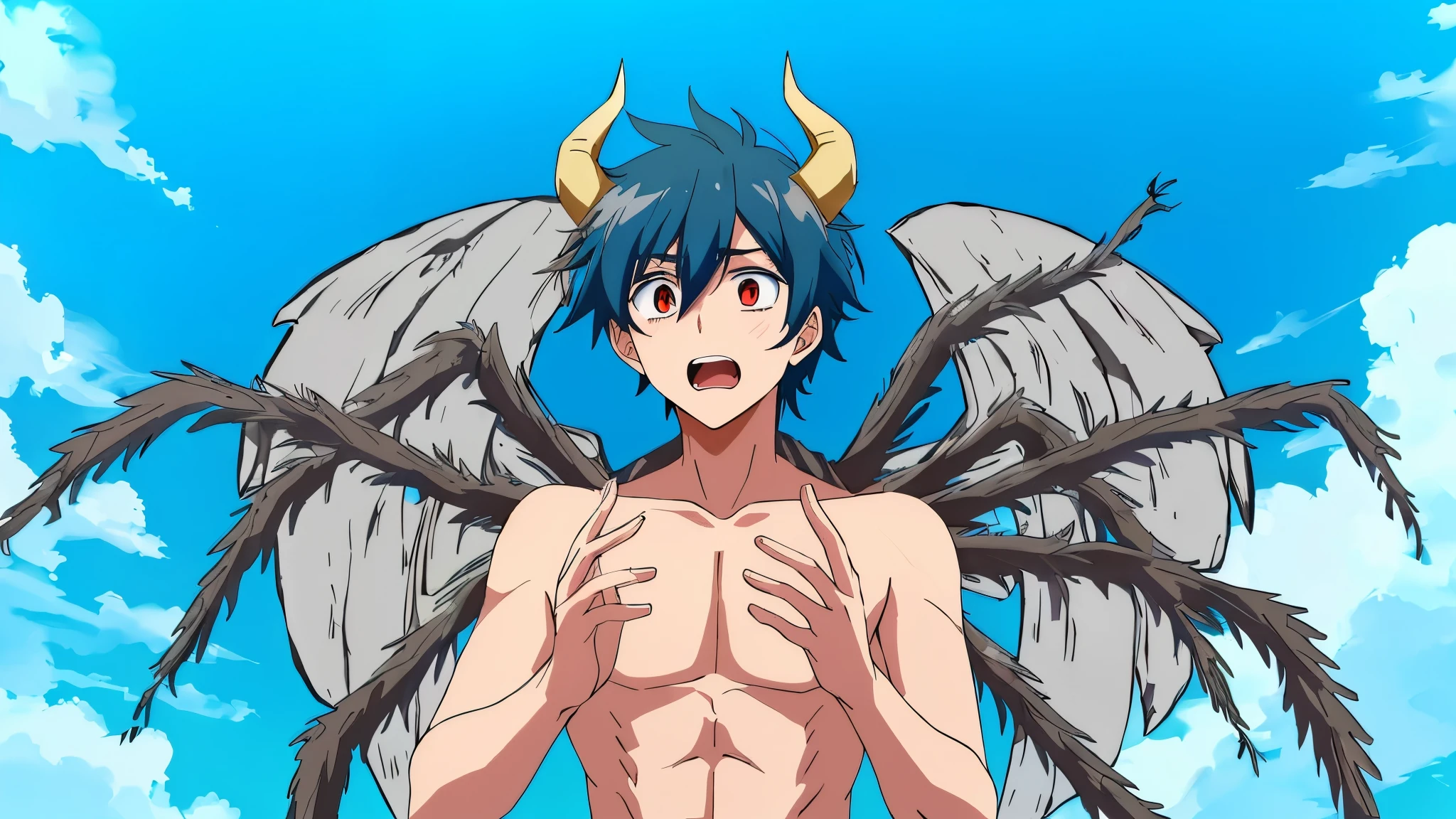 high resolution,High Resolution,(((8k resolution))),Super huge erect penis,8-year-old boy,Crying face,Drooling,Bodybuilder-like muscles,Sexy nipples,Ejaculate a lot,Trembling,Expressions of drowning in pleasure,2boys~4boys,Muscular thighs,Spiderman Suit,Devil's Body,Big Wings,Riding on your own alter ego,Transform into an evil demon,Sunlight hits from the front,muscles like the hulk,Super Saiyan,Completely naked,Tattoo,Group Anal Sex,Detailed face,baby,Shake your penis and scatter semen,Showing strength,Cross your arms,fly in the sky,Brainwashed,Japanese anime style,Lots of black tears,Vegeta and Kid Icarus,