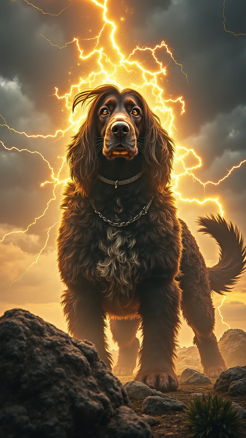 Super Saiyan's dog with fur