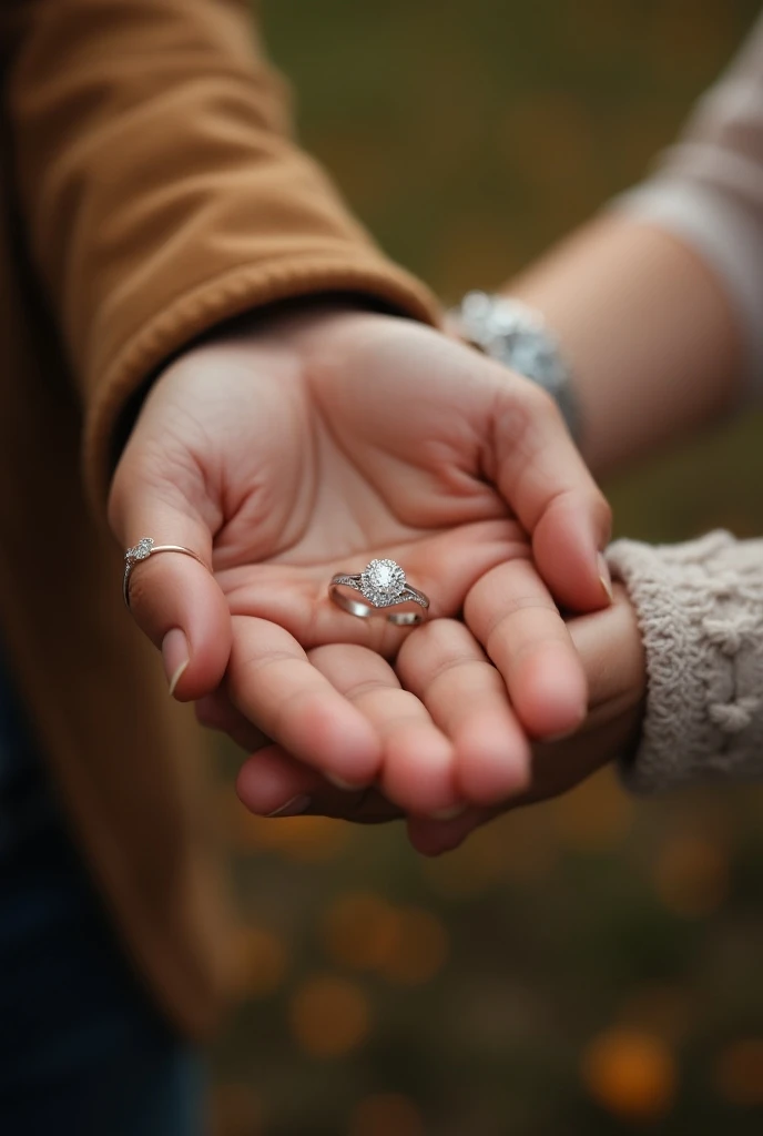 Hands holding a red thread