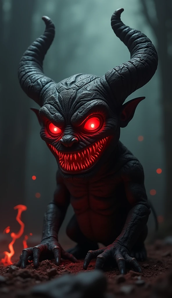 Animated demon for my YouTube channel like other youtubers have their character at the bottom