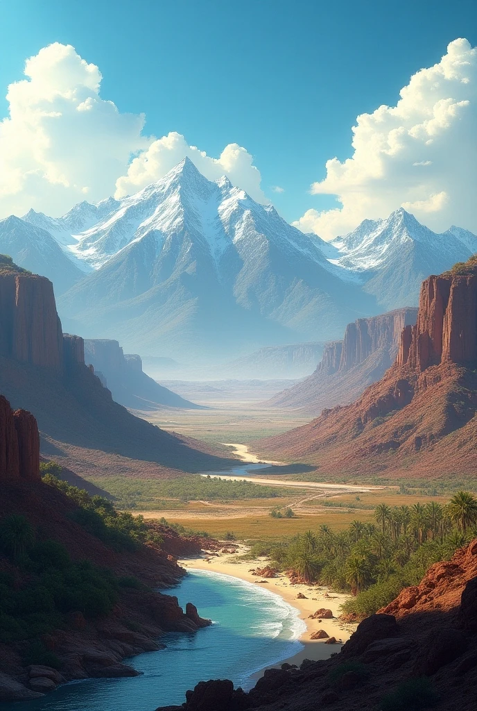 A stunning kashmirian girl, detailed beautiful face, piercing eyes, delicate features, partially nude, two elderly naked men standing behind her, firmly grasping her breasts, lush jungle landscape, snow-capped mountains in the background, dramatic lighting, moody atmosphere, cinematic composition, masterpiece, photorealistic, octane render, 8k, hyper detailed