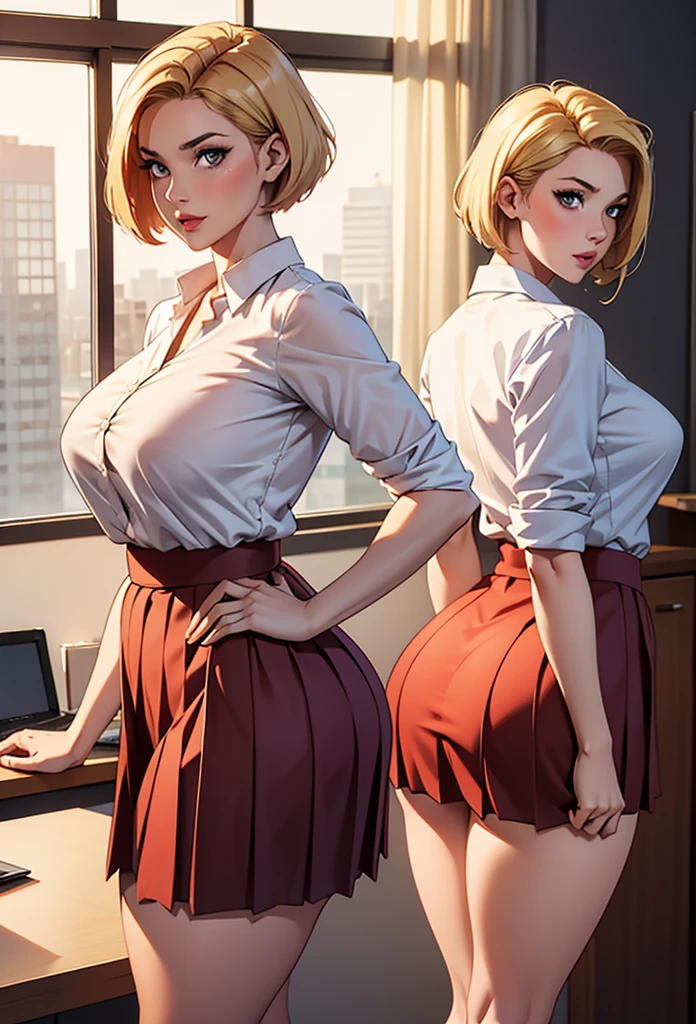 absurdres, highres, best quality, masterpiece, <lora:table_humping_v0.1:1> crotch rub, table humping, pussy, (ass:1.1), 1girl, clothes lift, lifted by self, desk, classroom, (bokeh:1.1), pussy juice, <lora:more_details:1> <lora:thickline_fp16:0.3>no panties, <lora:ahegao:0.8> (orgasm expression:1.3), (rolling eyes:1.2), (blush:1.3), <lora:ppeach:0.8> blue eyes, crown, blonde hair, pink dress, elbow gloves, white gloves, short sleeves, large breasts