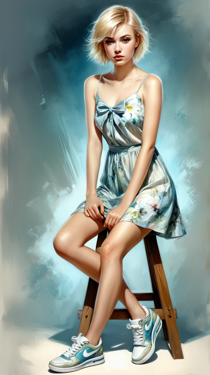 Standing character, mulher, vestindo terno, (Oil painting style 1.2), (fundo branco 1.4), (respingos de tinta 0.8), melhor qualidade), (obra-prima:1.1), (respingos de tinta), ((aquarela)), semi-realista, Ultra Detalhado, highes definition, obra prima
