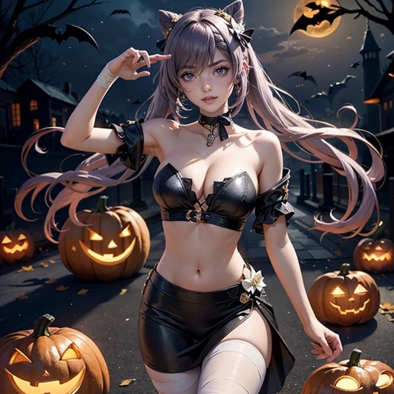 21 year old woman going trick-or-treating in creepy animal costume, nipslip,nsfw, subtle nude
