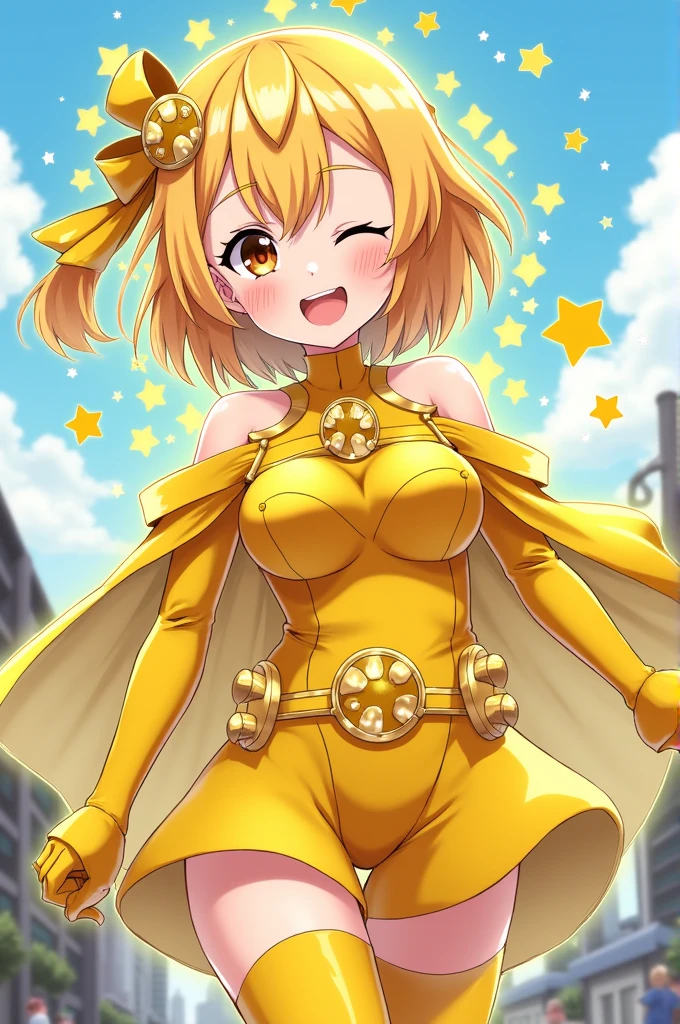 "((Innocent)) Smile, playful escapade, clockwork wonderland, joyous moments frozen in time, ((effervescent clouds)), liquid laughter, vibrant colors, Golden Hour, whimsical ,masterpiece,