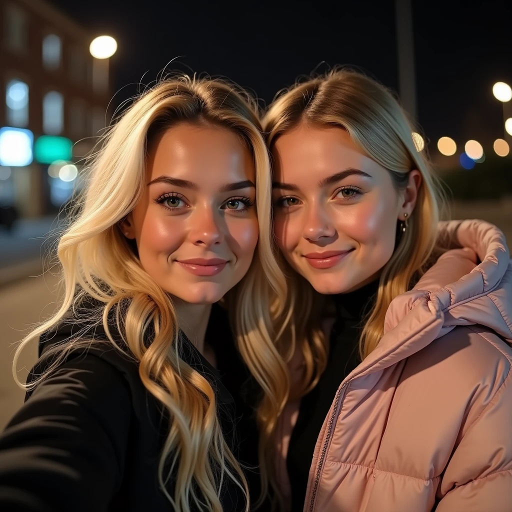 ((best quality)), ((ultra res)), ((photorealistic:1.4)), (intricate details), 19 years old, blonde hair, perfect face, make up:1.5, light on face, face detail,