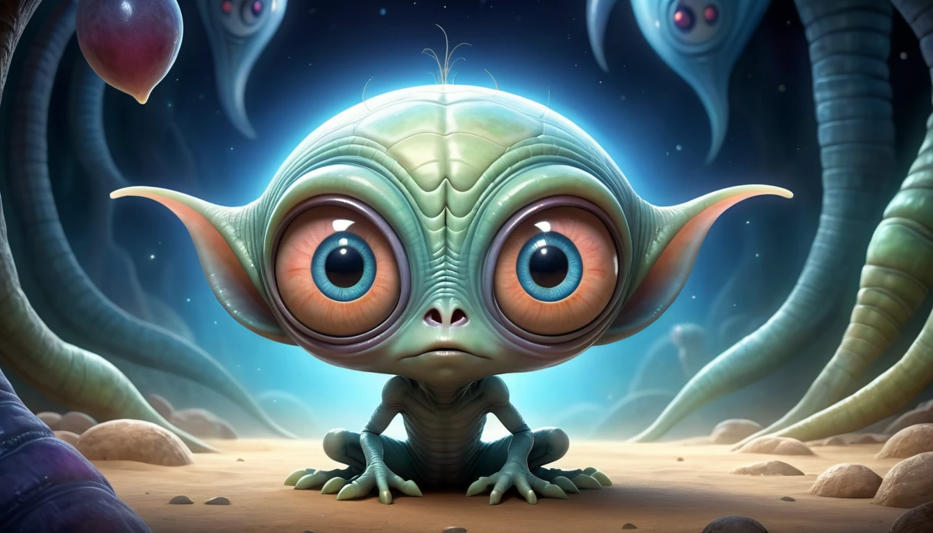 full body shot,beggar deep niobium paladium The Alien Entity,native italian babychild, wants eat,survival in criminal city of future, Technicolor,natural skin textures, hyper realism, hyper detailed,Extremely detailed,High contrast,Masterpiece,Realistic,Ultra Detailed, intricate details,realistic humid leather,extremly intricate,Epic Realistic, cinematic style,irina yermolova,high contrast,hdr,extremely detailed, deep night landscape,masterpiece,intricate details,faded,eyes extremely detailed, high detailed eyes,8k resolution,RAW,retina, Nikon Z9,China,orc,Li River ,Guangxi Zhuang of China,tkt style, pointed ears perfect, Elf,transition between two art styles, Ink painting to photorealism, Double contact, X-ray, Creative, vivid light, masterpiece, fantasy, Abstract, Surrealism, super detailed, high resolution, stop:35;(((creature with a spectral and ghostly appearance)). Her skin is pale, almost translucent,ancient rock paintings of the first people,sharkfish's leather,A Modern flat toon Crazy whit a Big ONE a Only Eye Robot USSR , and helmet Style, tongs in hands, Tv head, pinhead, camouflage , Ambient in a meteorite crater super detailed,