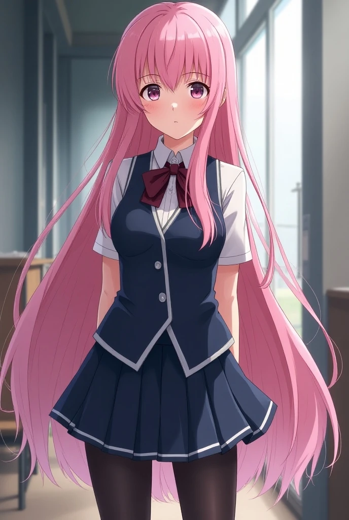 mafuyukirisu, mafuyu kirisu, blue eyes, braid, long hair, twin braids, pink hair,
BREAK long sleeves, purple skirt, shirt, skirt, suit jacket, white shirt, blazer,
BREAK looking at viewer,
BREAK indoors, classroom,
BREAK (masterpiece:1.2), best quality, high resolution, unity 8k wallpaper, (illustration:0.8), (beautiful detailed eyes:1.6), extremely detailed face, perfect lighting, extremely detailed CG, (perfect hands, perfect ???????),kirisu mafuyu in class, class time, black stocking, holding ?????? in lips, slut face, seducing eyes,boots, center frills, dress, elbow gloves, frilled skirt, frills, gloves, magical girl, pink skirt, puffy short sleeves, puffy sleeves, purple thighhighs, short sleeves, skirt, thigh boots, thighhighs, tiara, white gloves, black thick panties, angry face, hand on chest, invinsible bra straps