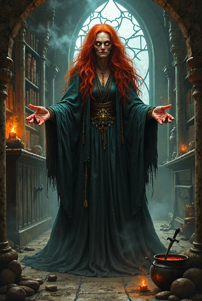 hag, roleplaying, hag, magia, Red-haired woman