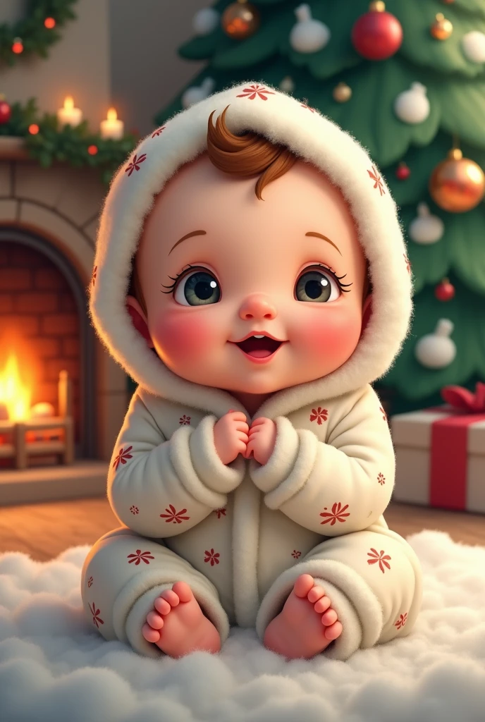 Generate me an image of baby Santa Rosa