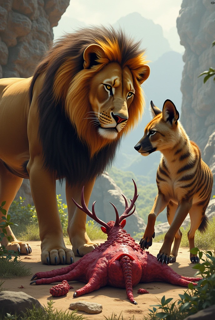 ((((equine penis, hyper)))), masterpiece, high quality, realistic, detailed background, (((males))), (((lion, lion tail))), (feral), (((wide hips))) legs, feet, steam, (((sweat))), (((Very sweaty))), ((seductive pose)), (((sweaty, very sweaty, musky, visible musk))), ((overweight, belly, big belly, round belly)), ((wide belly)), ((wide body)), ((wide hips, hyper_hips, fat_hips, fat_thighs)), ((big belly, giant belly, jiggly belly)), ((((side view, anus)))), (huge, massive, big body, big booty, wide body, huge body, giant body), (detailed background, depth of field, half body shadow, ambient light on the body), ((mist)), (masterpiece), best quality, 4k, 2k, (intricate:0.9), (high detail:1.2), soft focus, (absurd res), ((((hyper equine penis, excessive cum, feral on all fours, excessive cumshot, duo, licking anus, rimming, anal rimming, rim job, licking butt, tongue out, head anal, nose in anus, mouth on anus))))