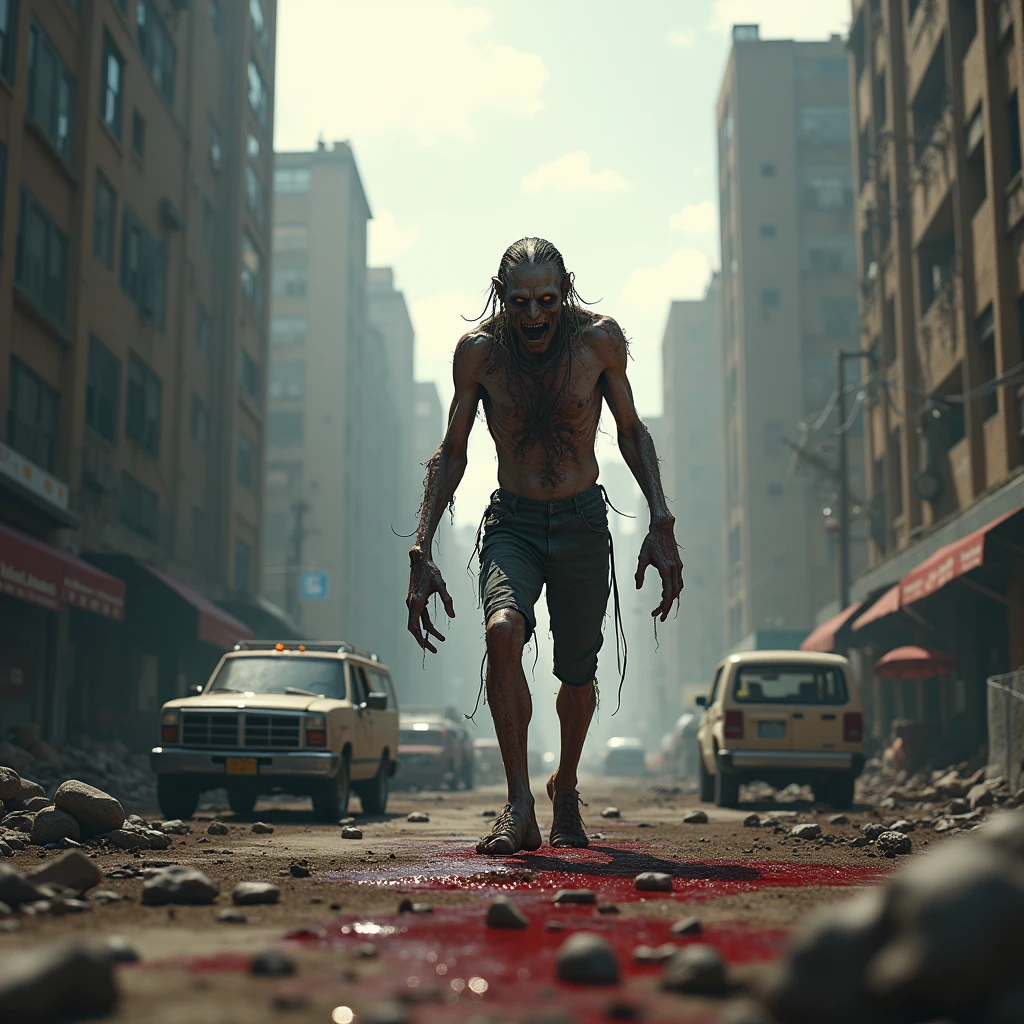 There is a man with a large body standing in front of a group of zombies, gigante imponente feito de zumbis, Desolado com zumbis, zumbi na arte conceitual do terror, morto-vivo. altamente detalhado, 7 dias para morrer zumbi, Horda de zumbis, Horda de zumbis, Soldados mortos-vivos no fundo, Homem mutante para zumbi, Zumbis, Apocalipse de zumbis, Directed by: Jason Felix