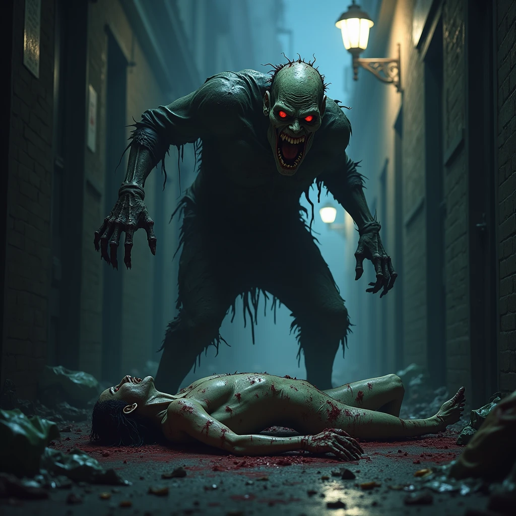 Fine matte painting, skeleton dark angel big wings haunted castle on drawing table full of knives, horror, spookiness, scary, secret horror, tentacles, vines, eyes, uncanny valley effect teeth, limbs, animals, blood moon